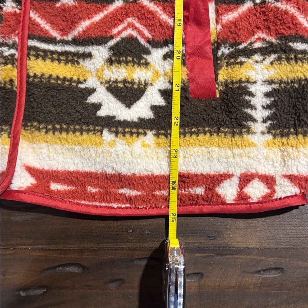 Zeagoo Tribal Pattern Jacket - Red, Yellow, Brown - Picture 4 of 16